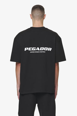 Pegador Colne Logo Oversized Tee Black
