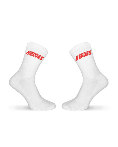 Heroes Logo Socken Weiß/Orange