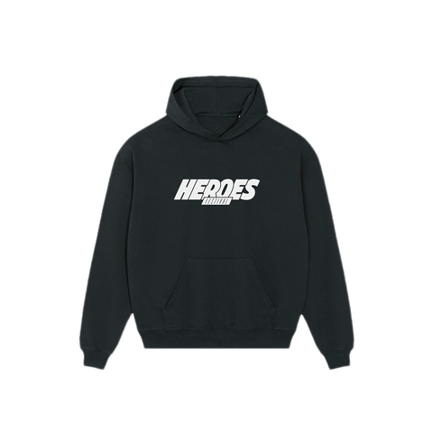 Heroes Logo Hoodie Schwarz/Weiß